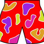 colorful_beach_shorts_Clip_Art